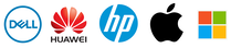 Logo Dell Huawei HP Apple Microsoft